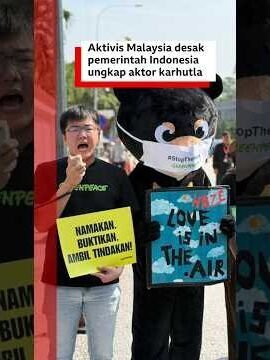 Aktifis Malaysia Berunjuk Rasa