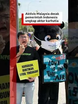 Aktifis Malaysia Berunjuk Rasa